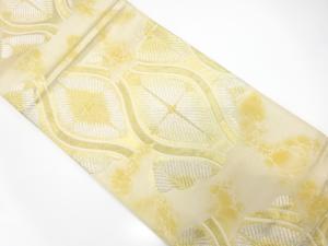 変わり立涌に松葉模様織り出し　袋帯